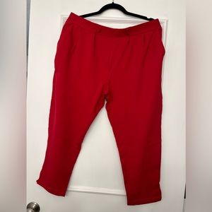 Betabrand SoHo Joggers in Red, size XL short petite.